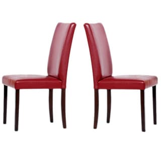red leather dining chairs oak shino red bicast leather dining chairs set of 2 buy red kitchen room online at overstock red leather dining chairs oak shino red bicast leather dining chairs set of 2 buy red kitchen room online at overstock